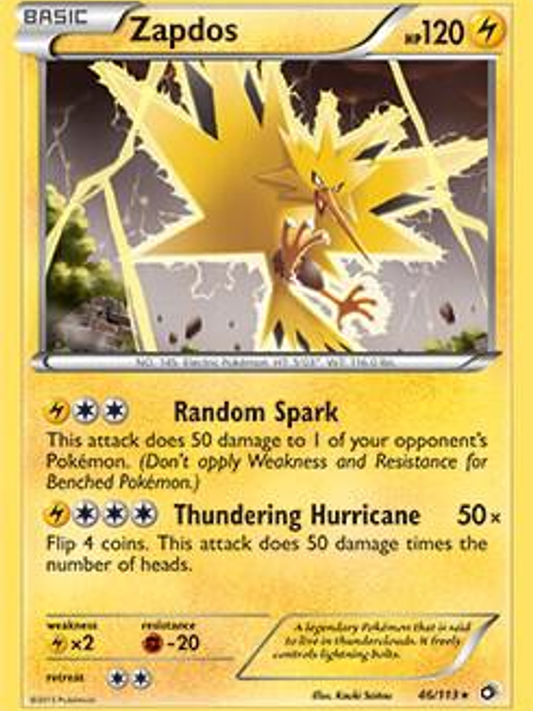 Zapdos - 46/113 (BW Legendary Treasures) #046 1