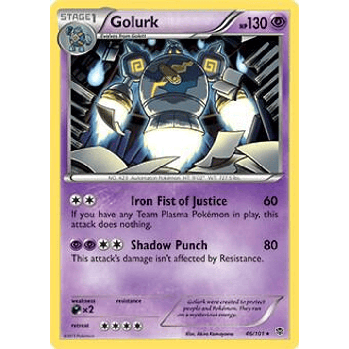 Golurk - 46/101 (BW Plasma Blast) #046 1