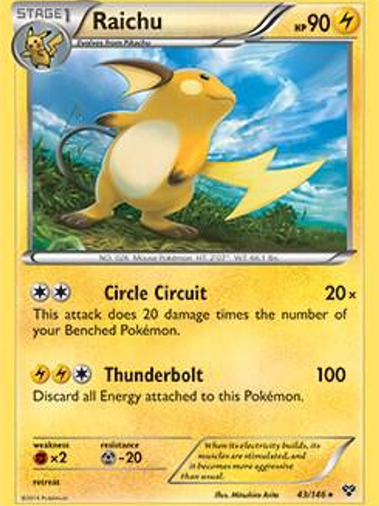 Raichu - 43/146 (Battle Arena Deck Exclusive) #043 1