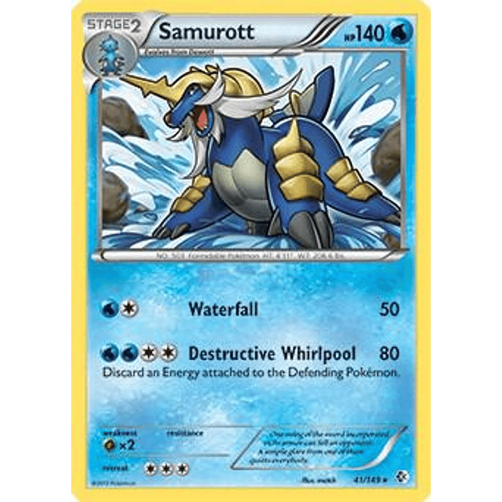 Samurott - 41/149 (BW Boundaries Crossed) #041 1