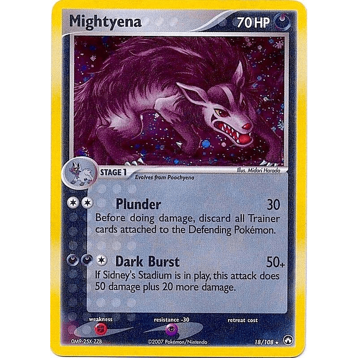 Mightyena - 18/108 (Cosmos Holo) #018 1