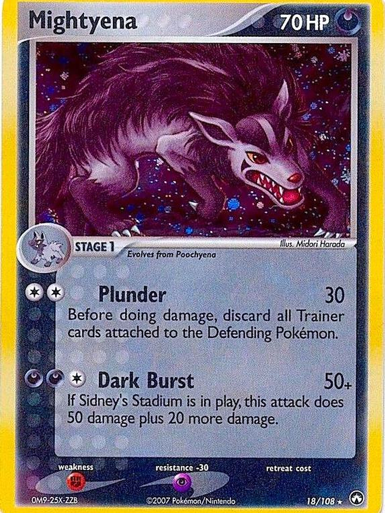 Mightyena - 18/108 (Cosmos Holo) #018 1