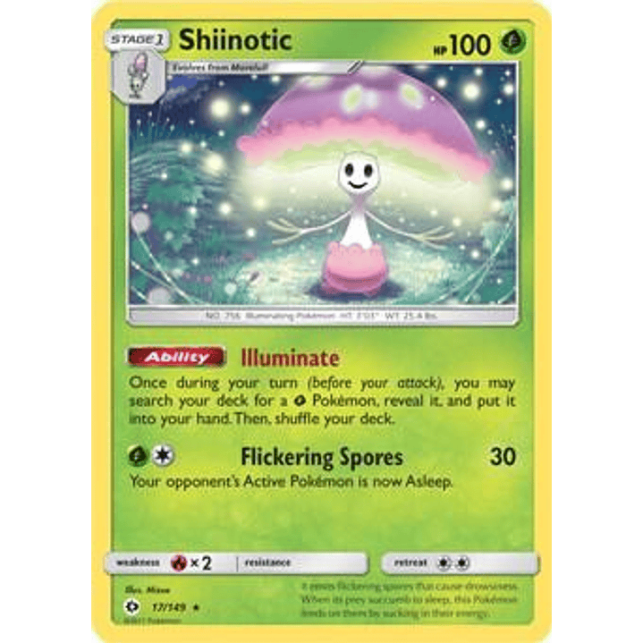 Shiinotic - 17/149 (SM Base Set) #017 1