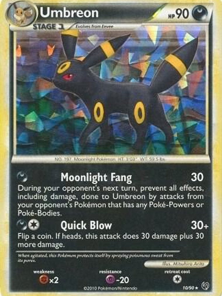 Umbreon - 10/90 (Cracked Ice Holo) #010 1