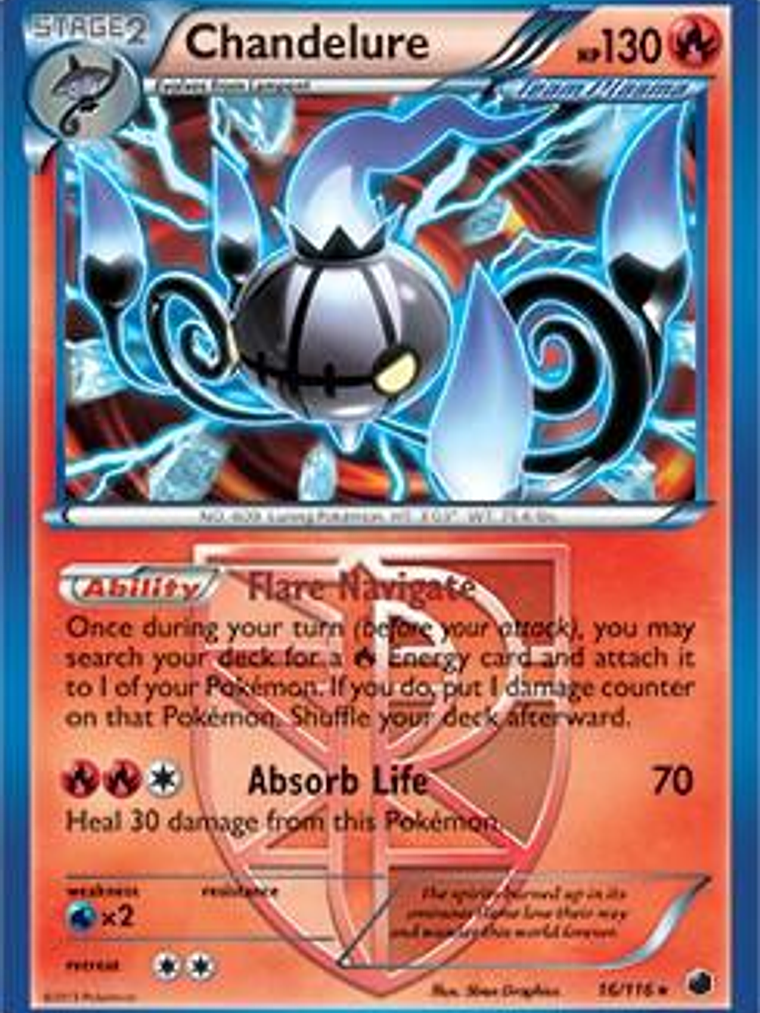 Chandelure - 16/116 (BW Plasma Freeze) #016 1