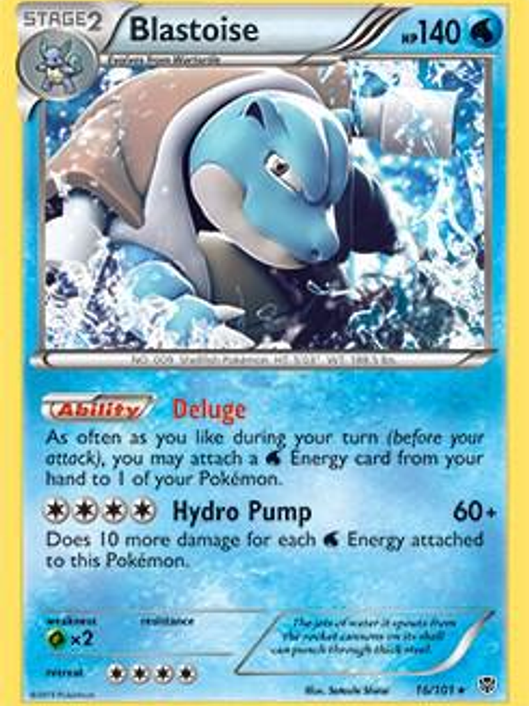 Blastoise - 16/101 (BW Plasma Blast) #016 1