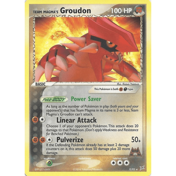 Team Magma's Groudon - 9/95 (EX Team Magma vs Team Aqua) #009 1
