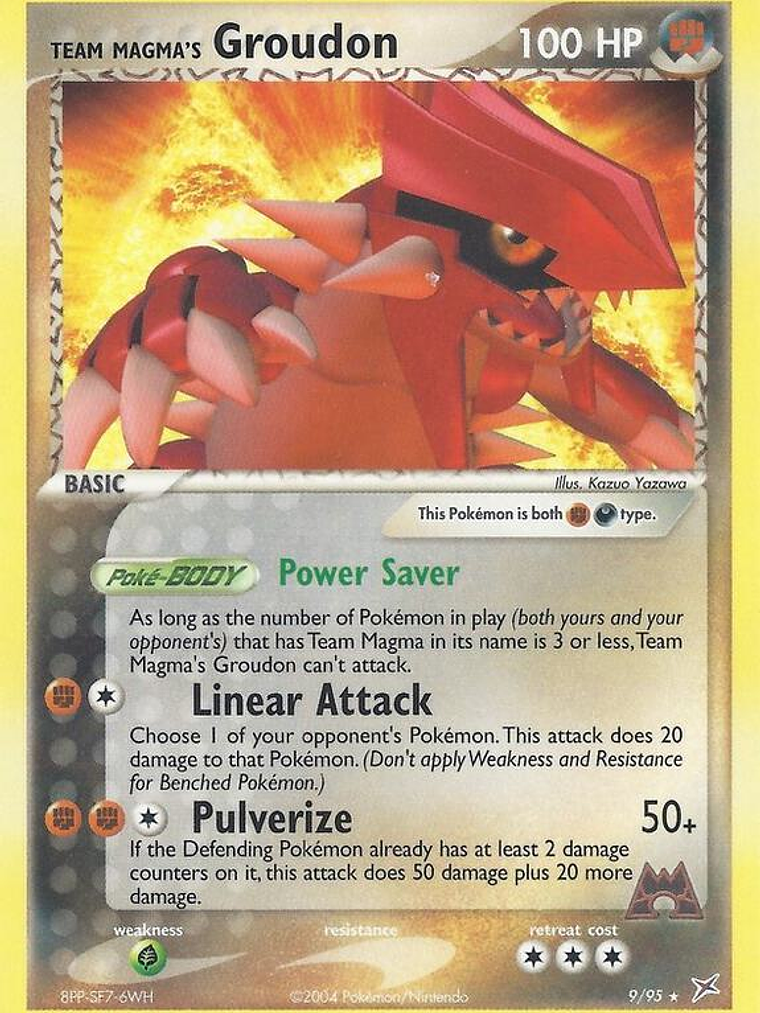 Team Magma's Groudon - 9/95 (EX Team Magma vs Team Aqua) #009 1