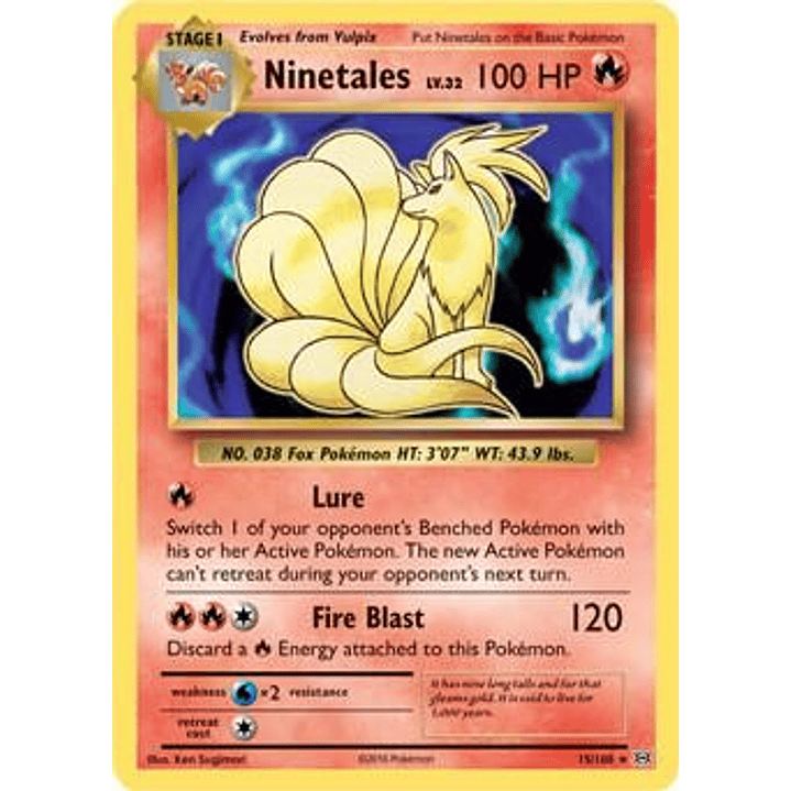 Ninetales - 15/108 (XY Evolutions) (Non-Holo) #015 1