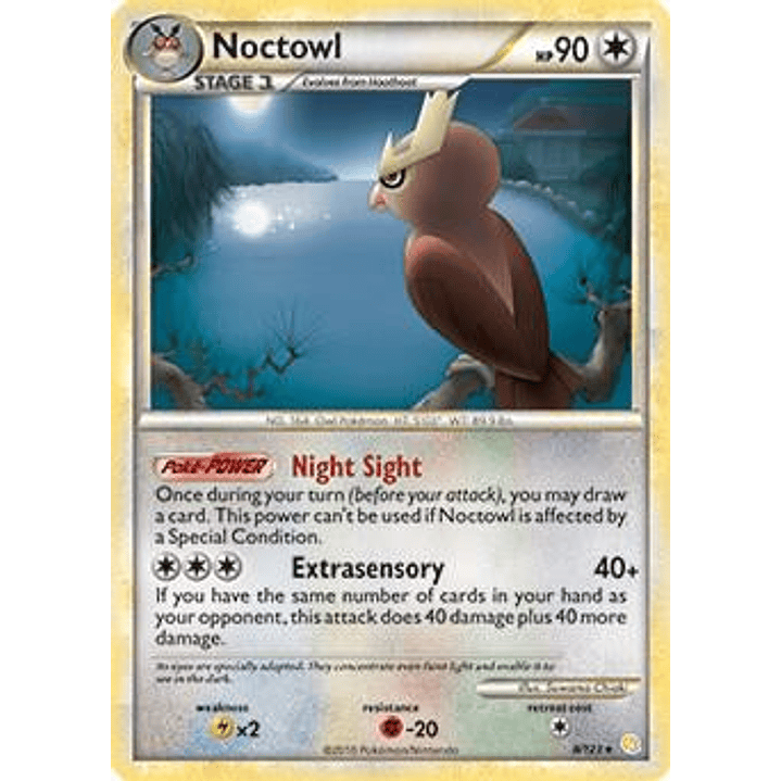 Noctowl - 8/123 (HeartGold & SoulSilver) #008 1