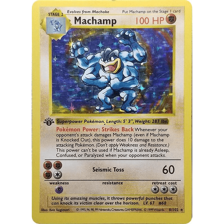 Machamp - 8/102 (Base Set Shadowless) #008 1