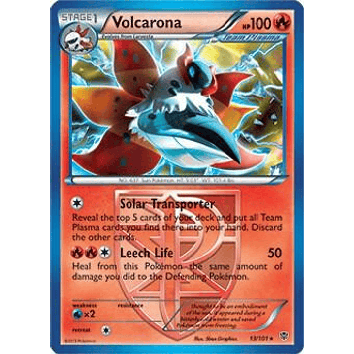 Volcarona - 13/101 (BW Plasma Blast) #013 1
