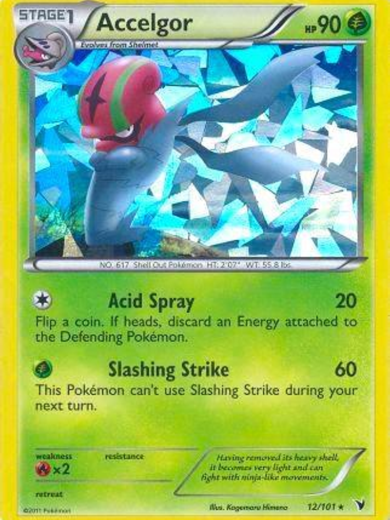 Accelgor - 12/101 (Cracked Ice Holo) #012 1