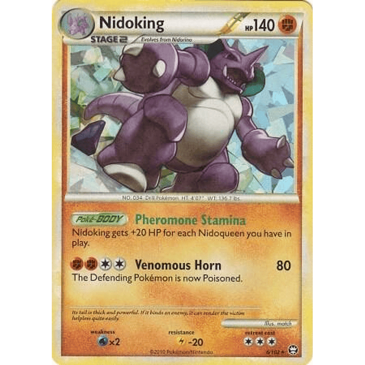 Nidoking - 6/102 (Cracked Ice Holo) #006 1
