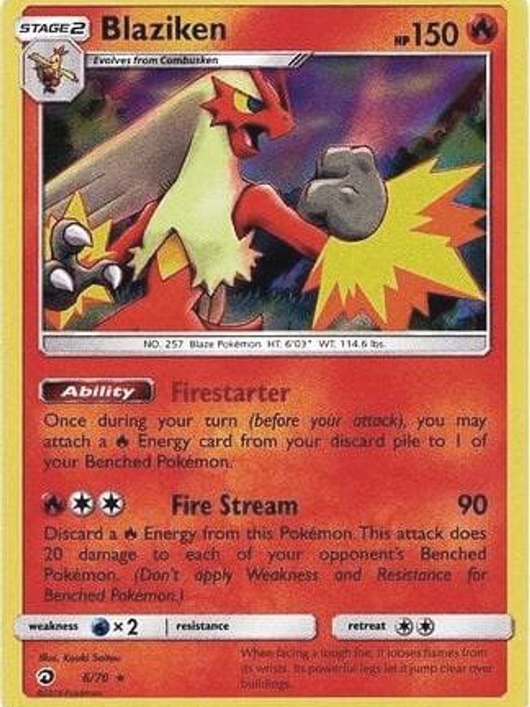 Blaziken - 6/70 (Dragon Majesty) #006 1