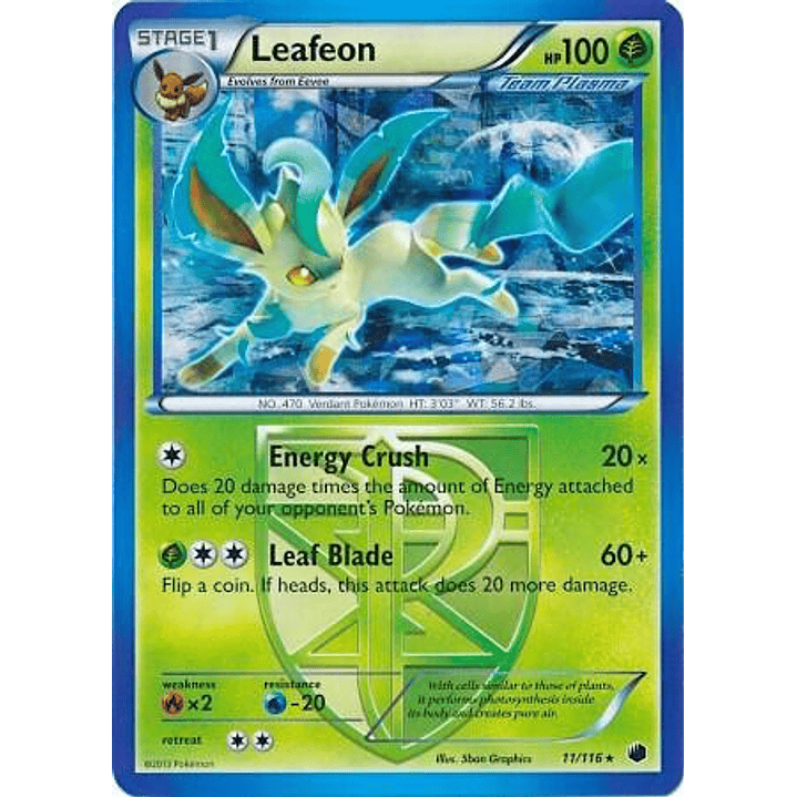Leafeon - 11/116 (BW Plasma Freeze) #011 1