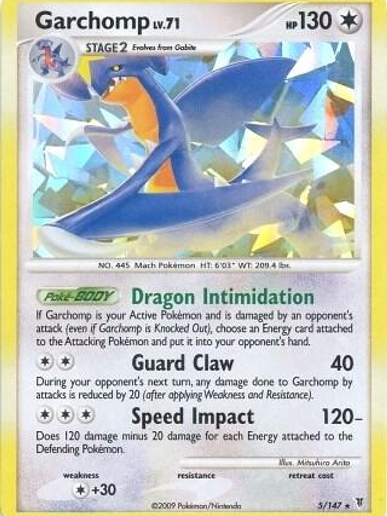 Garchomp - 5/147 (Cracked Ice Holo) #005 1