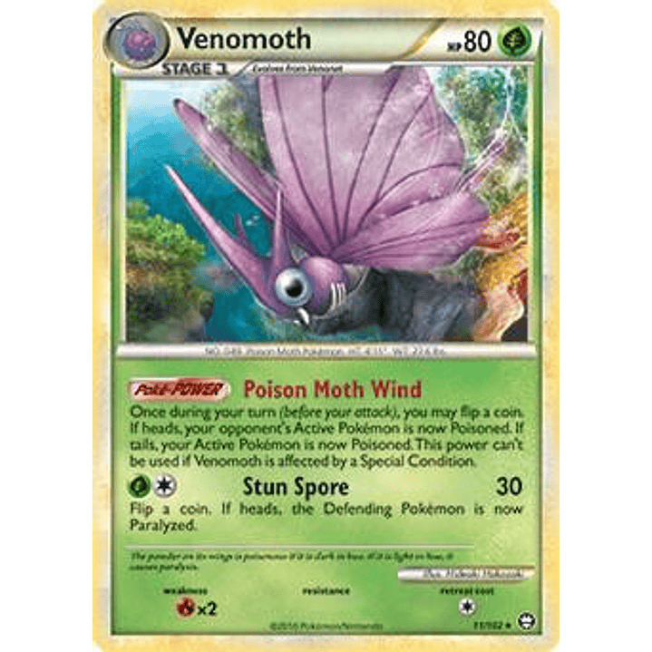 Venomoth - 11/102 (HGSS Triumphant) #011 1