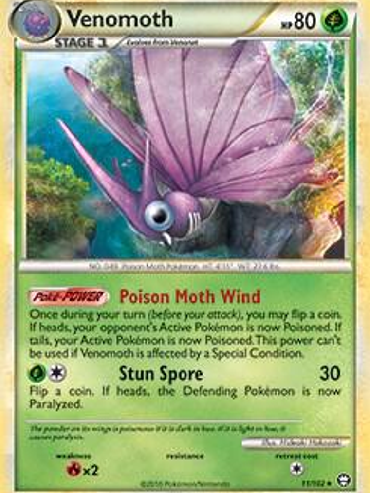 Venomoth - 11/102 (HGSS Triumphant) #011 1