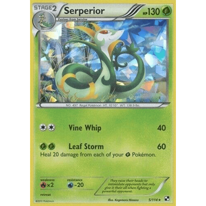 Serperior - 5/114 (Cracked Ice Holo) #005 1