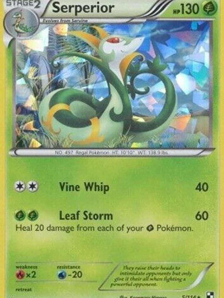 Serperior - 5/114 (Cracked Ice Holo) #005 1