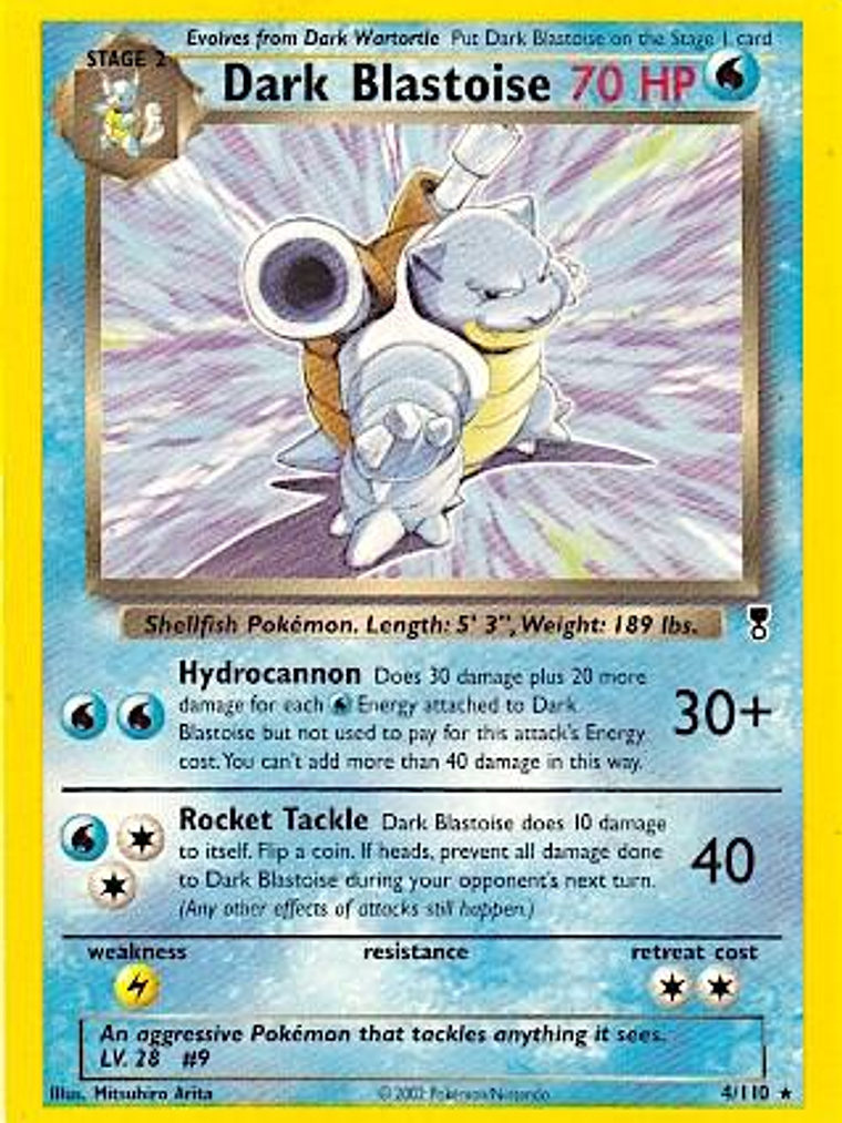 Dark Blastoise - 4/110 (WotC Legendary Collection) #004 1