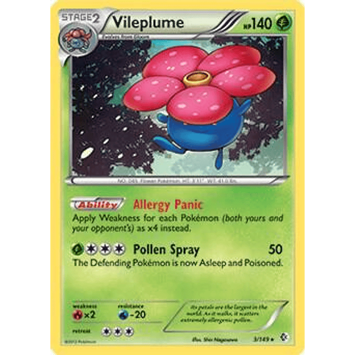 Vileplume - 3/149 (BW Boundaries Crossed) #003 1