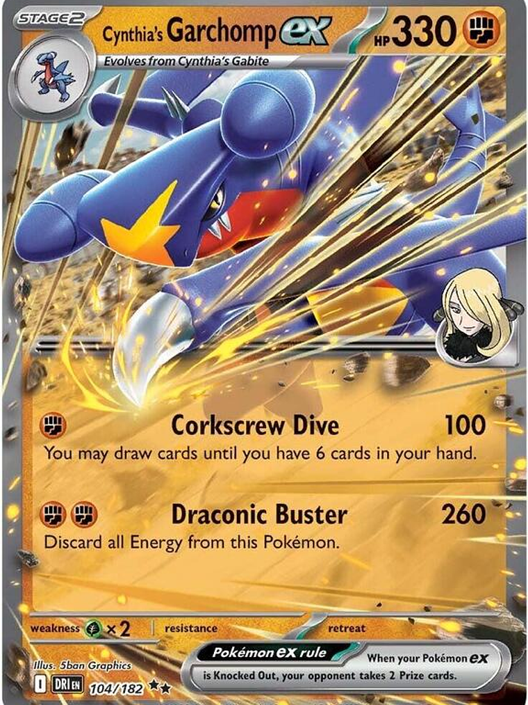 Cynthia's Garchomp ex (Serie 8) #104 1