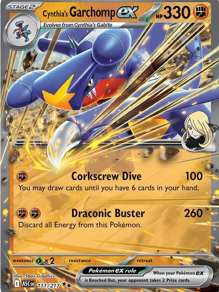 Cynthia's Garchomp ex #111 1
