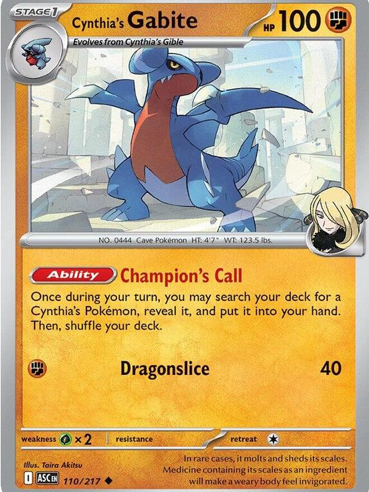 Cynthia's Gabite #110 1