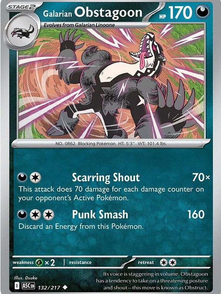 Galarian Obstagoon #132 1