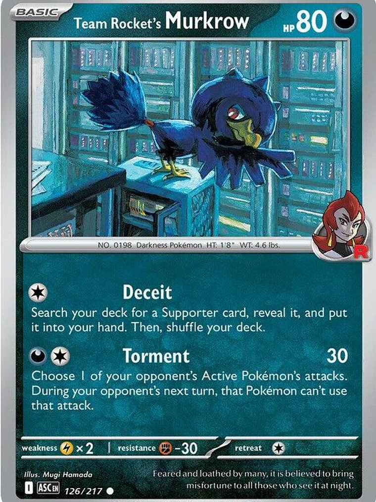 Team Rocket's Murkrow #126 1