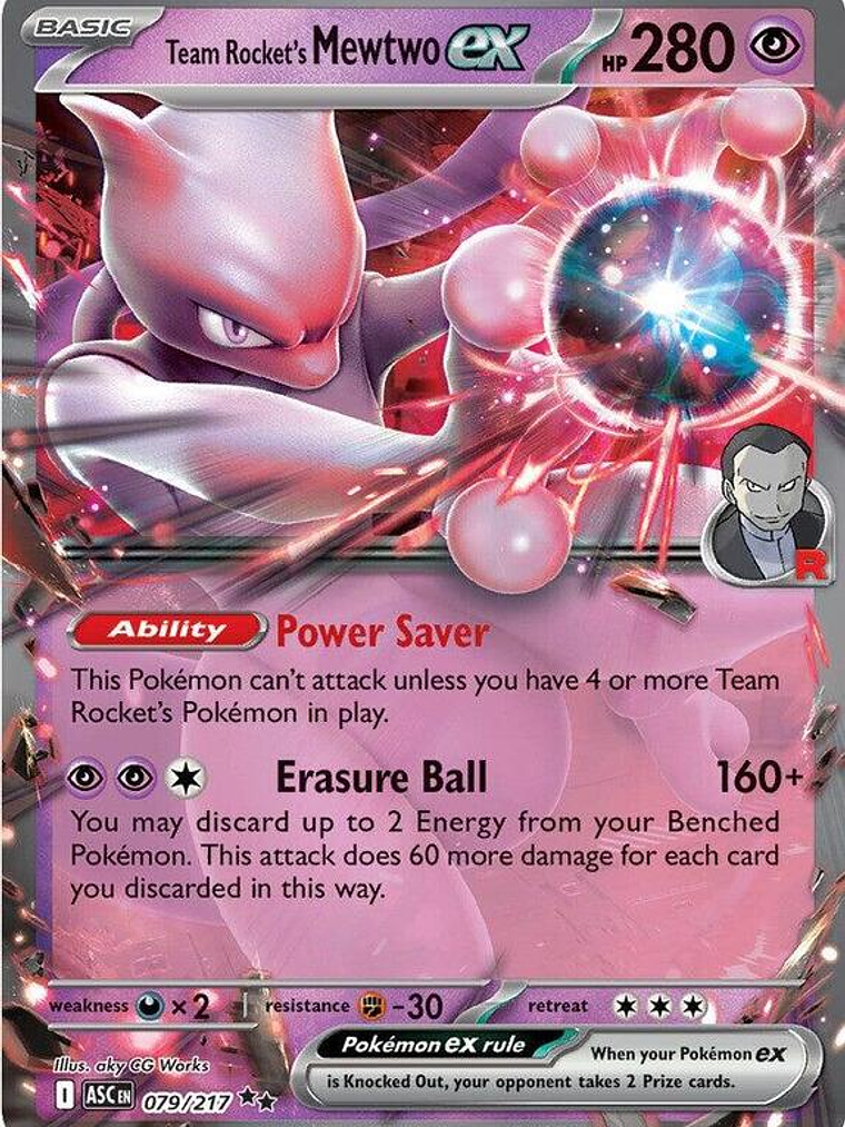 Team Rocket's Mewtwo ex #079 1