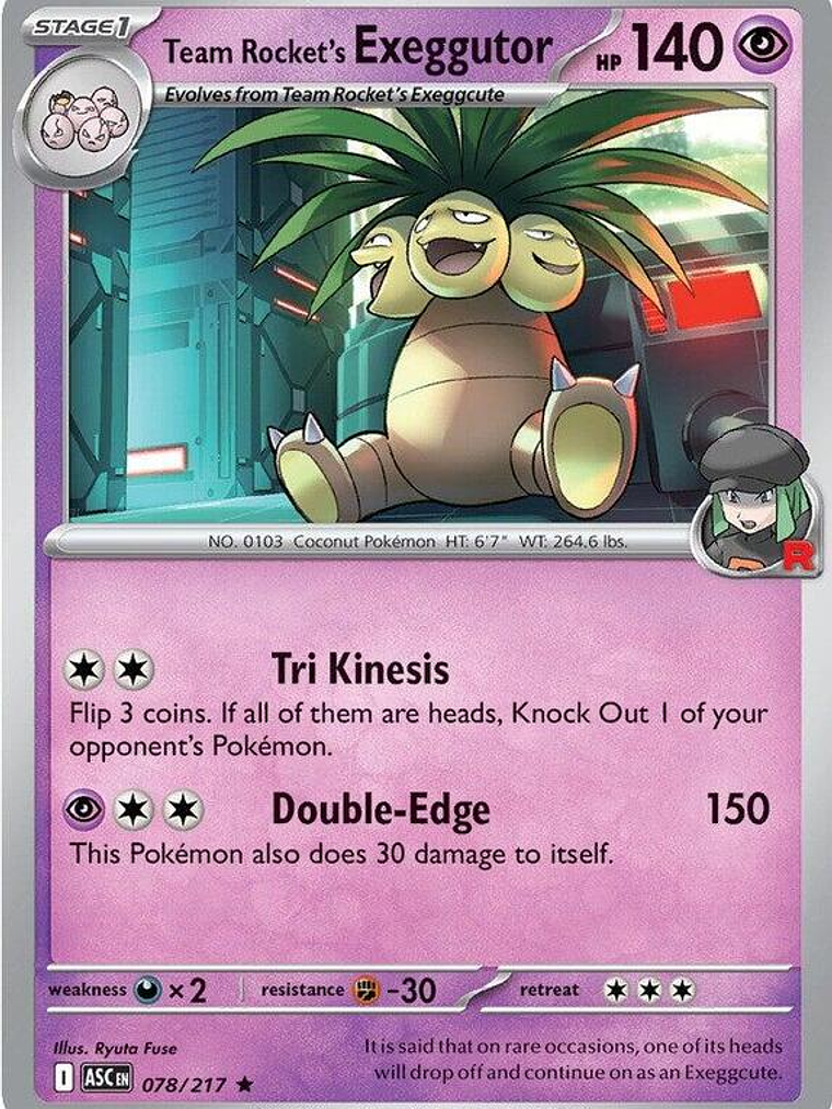 Team Rocket's Exeggutor #078 1