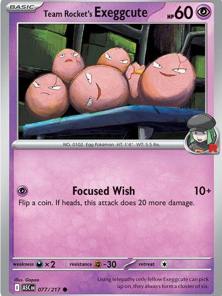 Team Rocket's Exeggcute #077 1