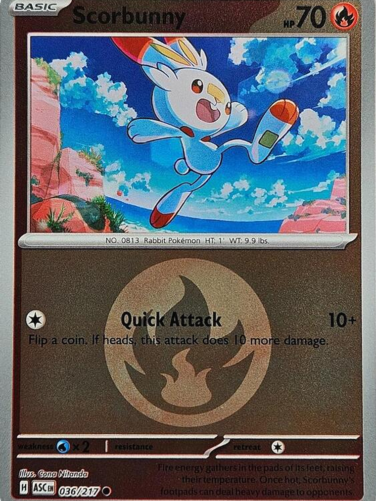 Scorbunny (Energy Symbol Pattern) #036 1