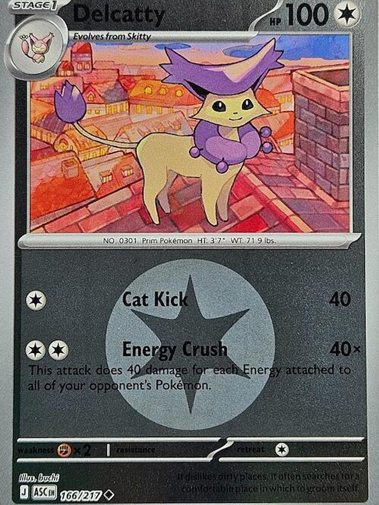 Delcatty (Energy Symbol Pattern) #166 1
