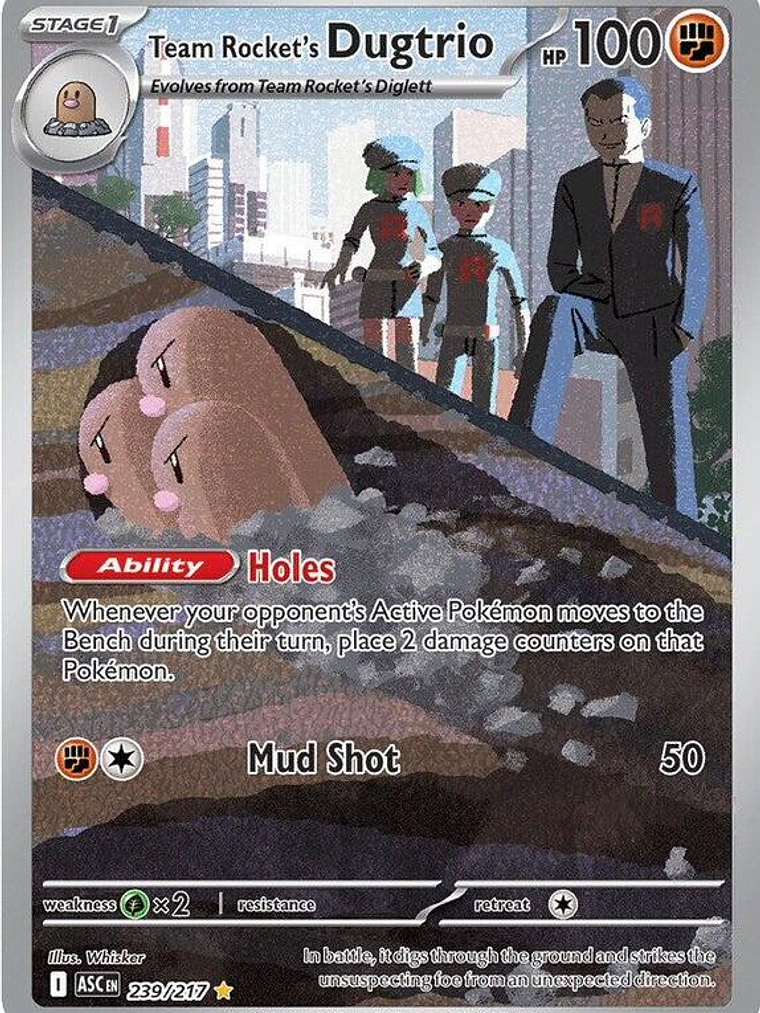 Team Rocket's Dugtrio #239 1