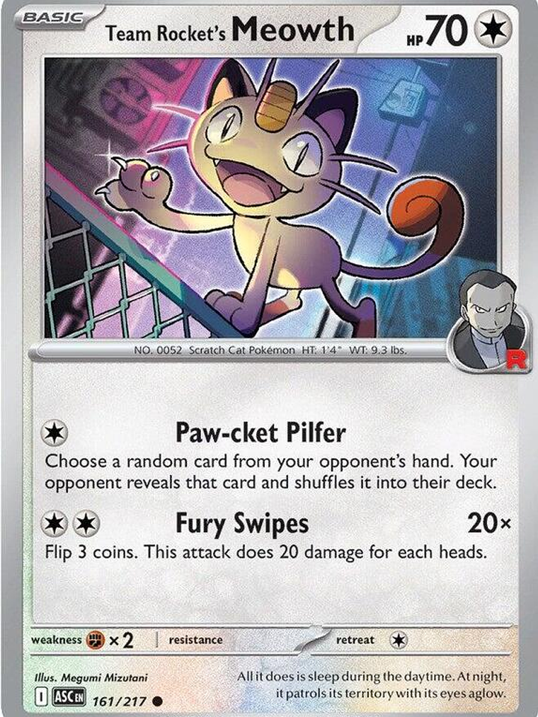 Team Rocket's Meowth #161 1