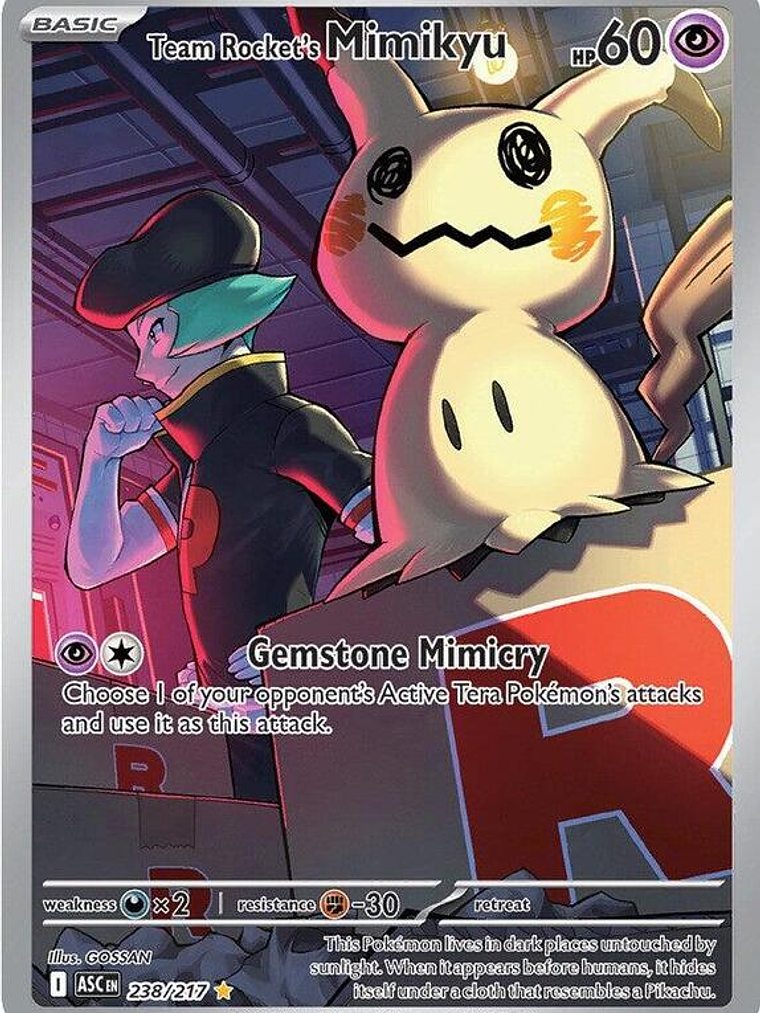 Team Rocket's Mimikyu #238 1