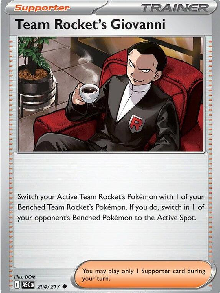 Team Rocket's Giovanni #204 1