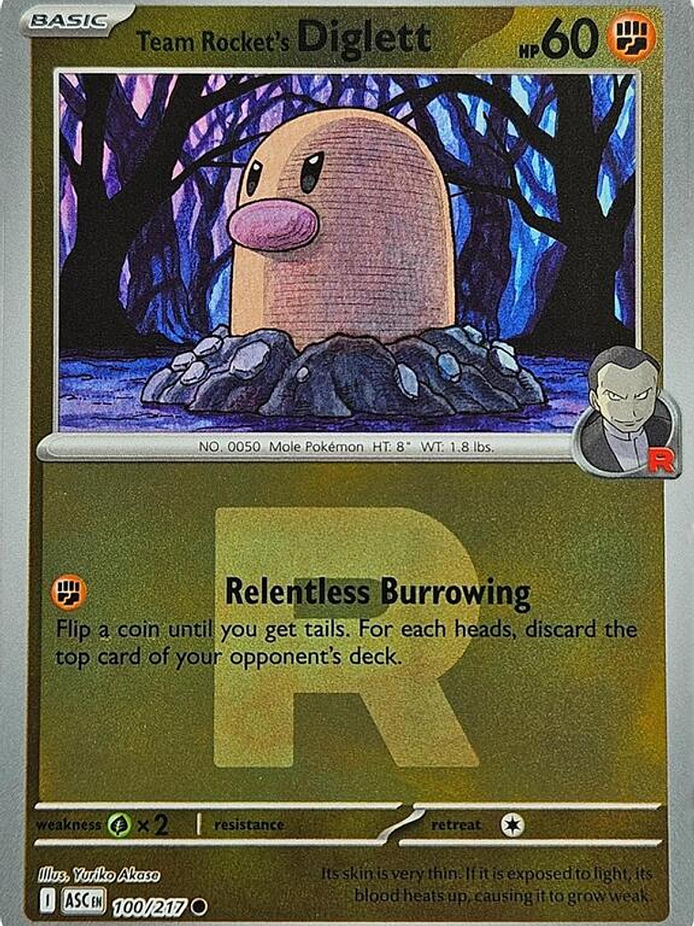 Team Rocket's Diglett #100 1