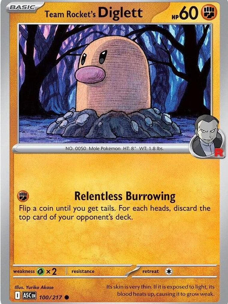 Team Rocket's Diglett #100 1