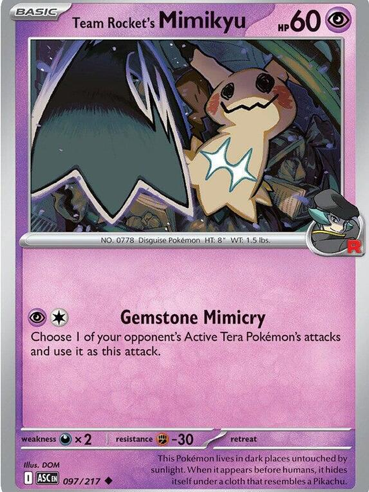 Team Rocket's Mimikyu #097 1