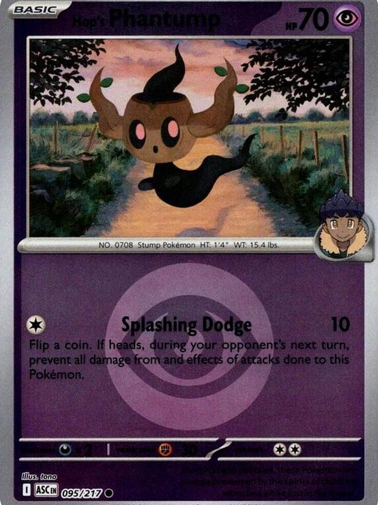 Hop's Phantump (Energy Symbol Pattern) #095 1