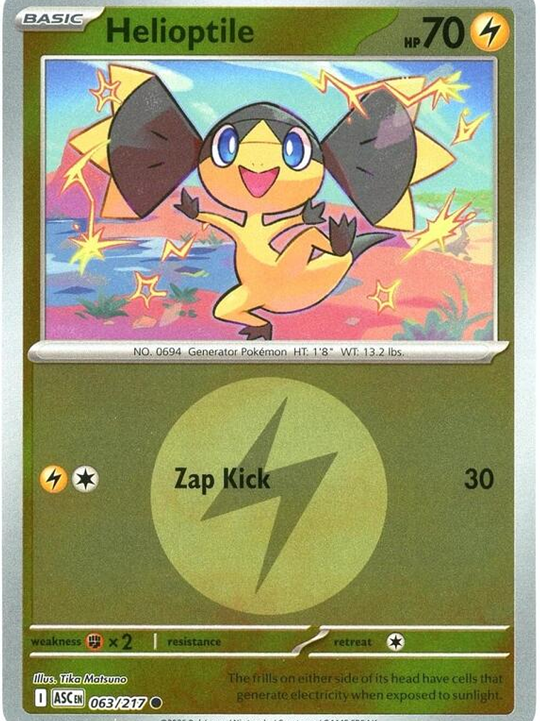 Helioptile (Energy Symbol Pattern) #063 1