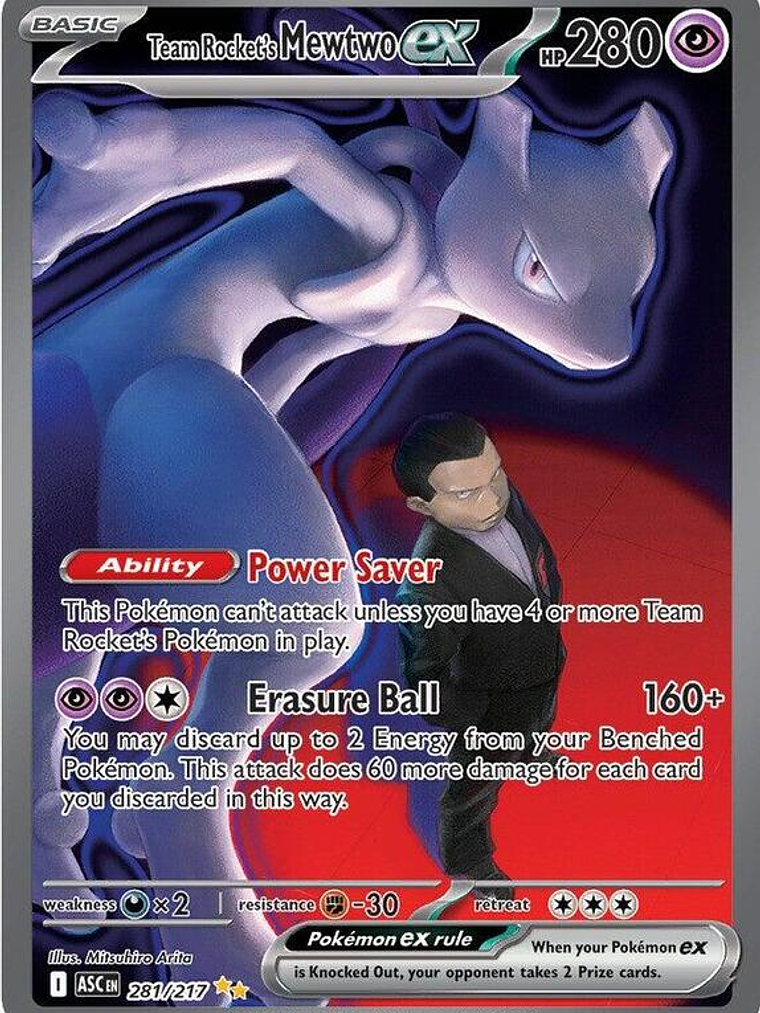 Team Rocket's Mewtwo ex #281 1