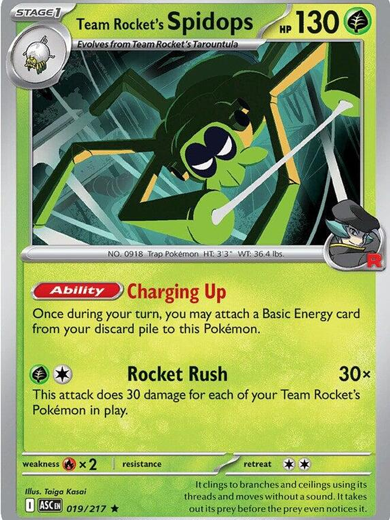 Team Rocket's Spidops #019 1