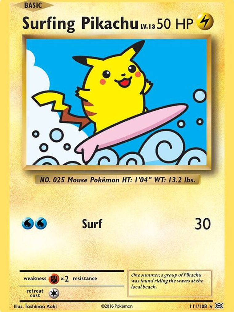 Surfing Pikachu #111 1