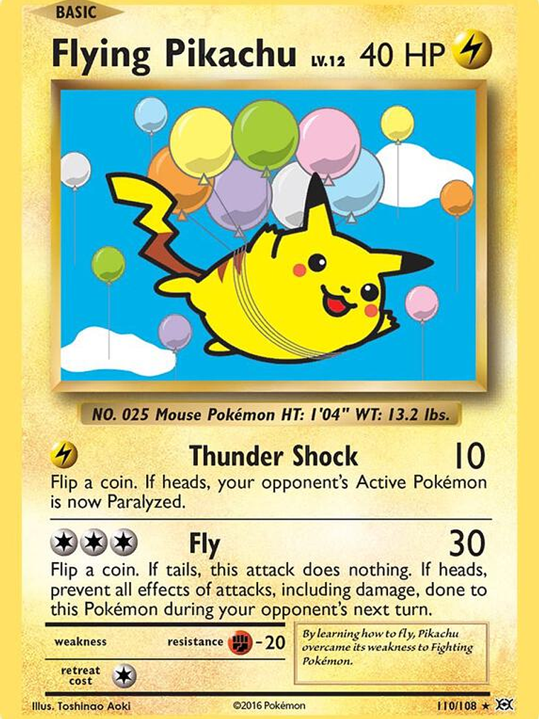 Flying Pikachu #110 1